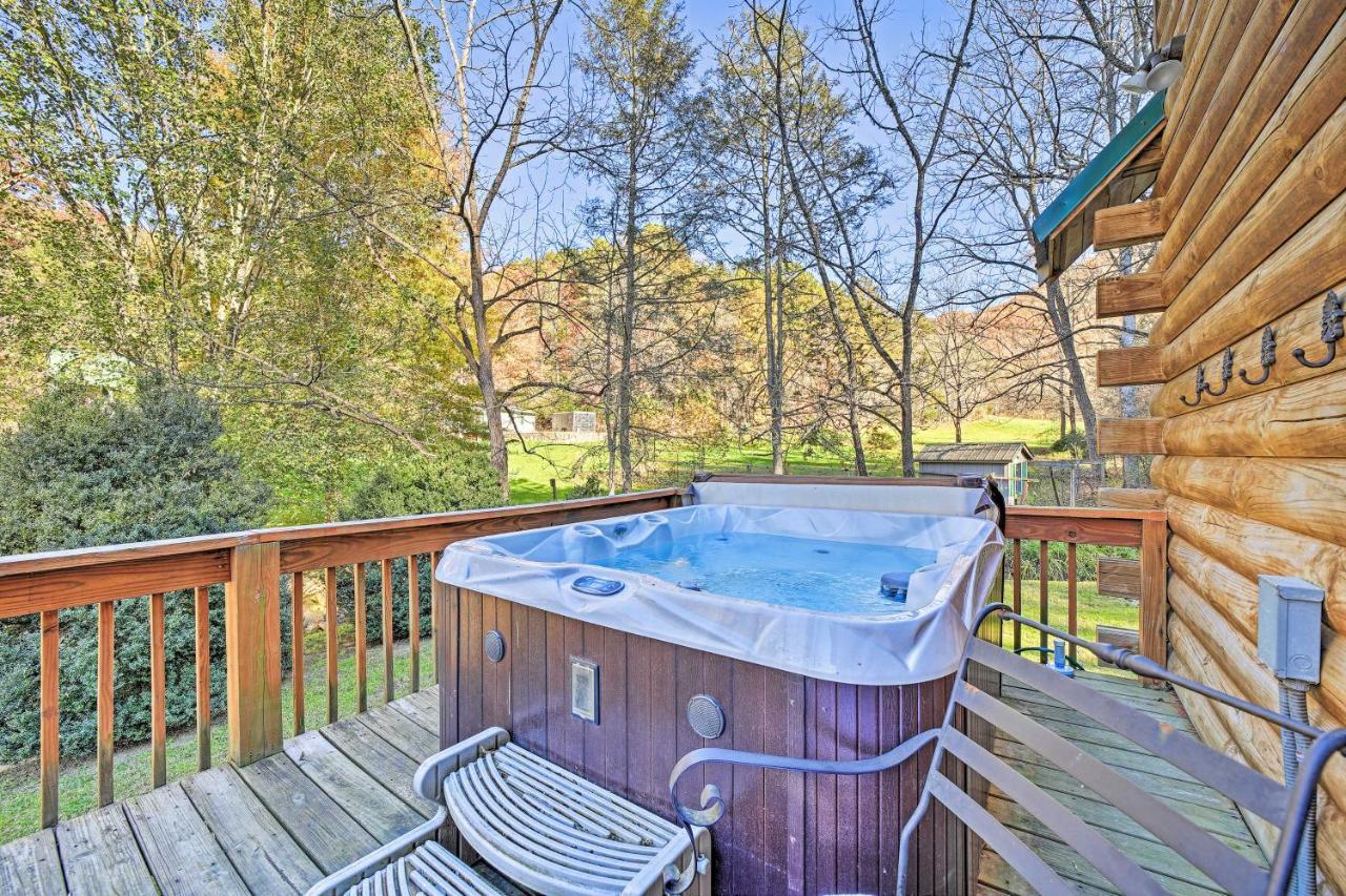 Vila Creekside Bryson City Cabin With Private Hot Tub Exteriér fotografie