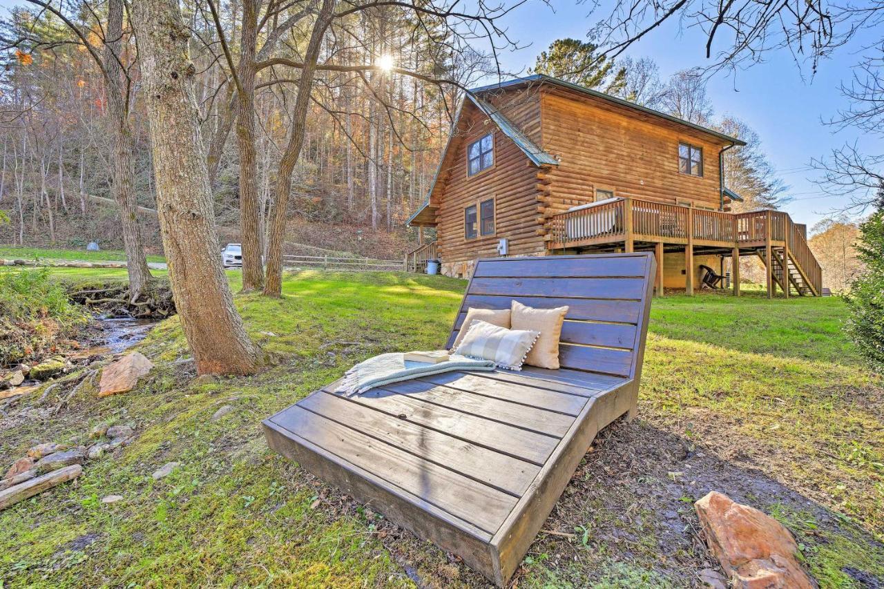 Vila Creekside Bryson City Cabin With Private Hot Tub Exteriér fotografie