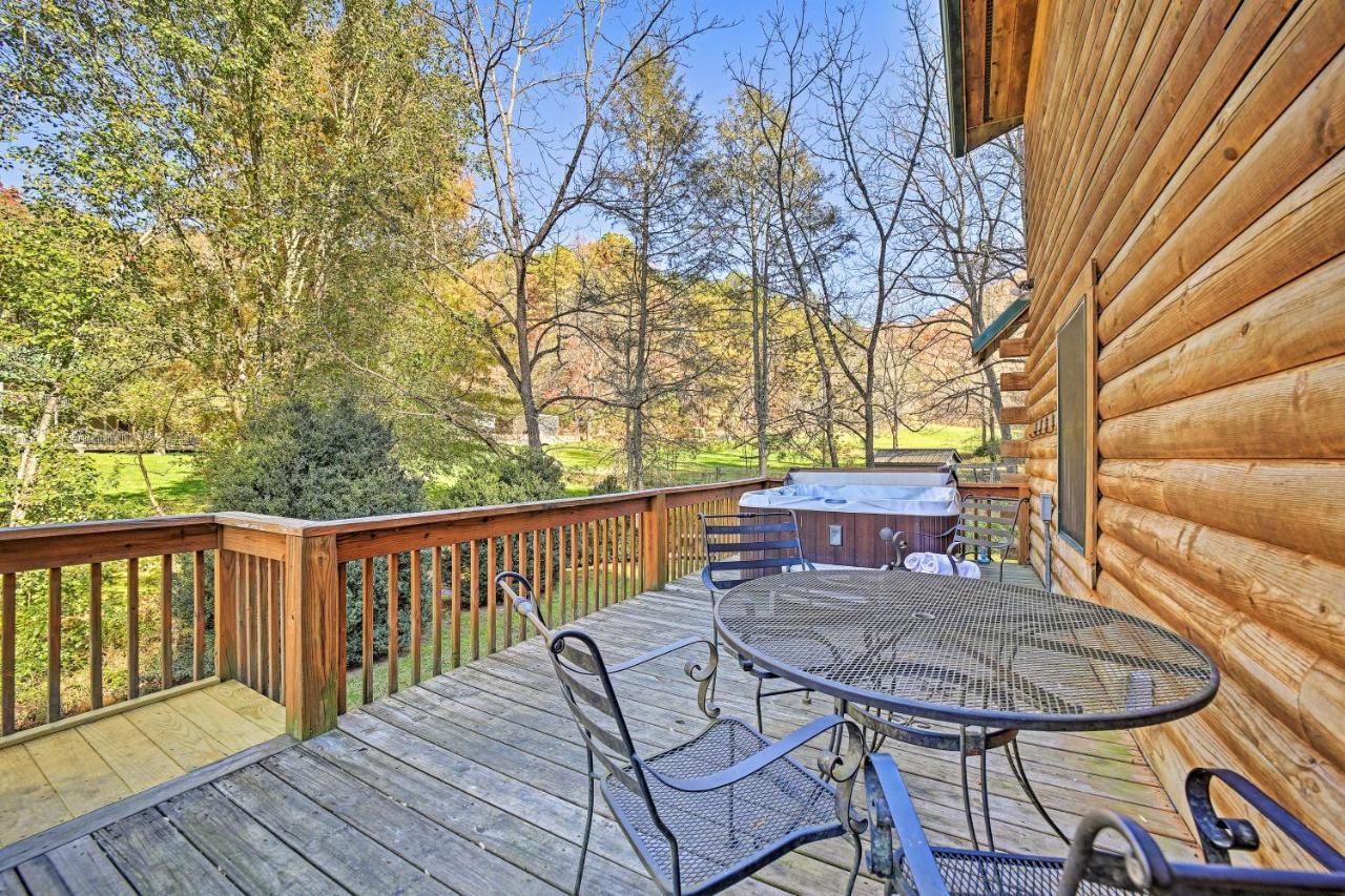 Vila Creekside Bryson City Cabin With Private Hot Tub Exteriér fotografie